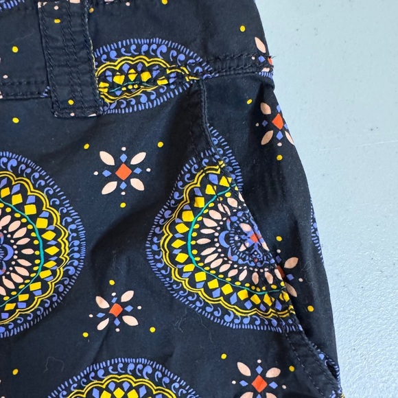 Anthropologie Colorful Printed Tailored Shorts – Boho Mandala Festival Style - Picture 3 of 7